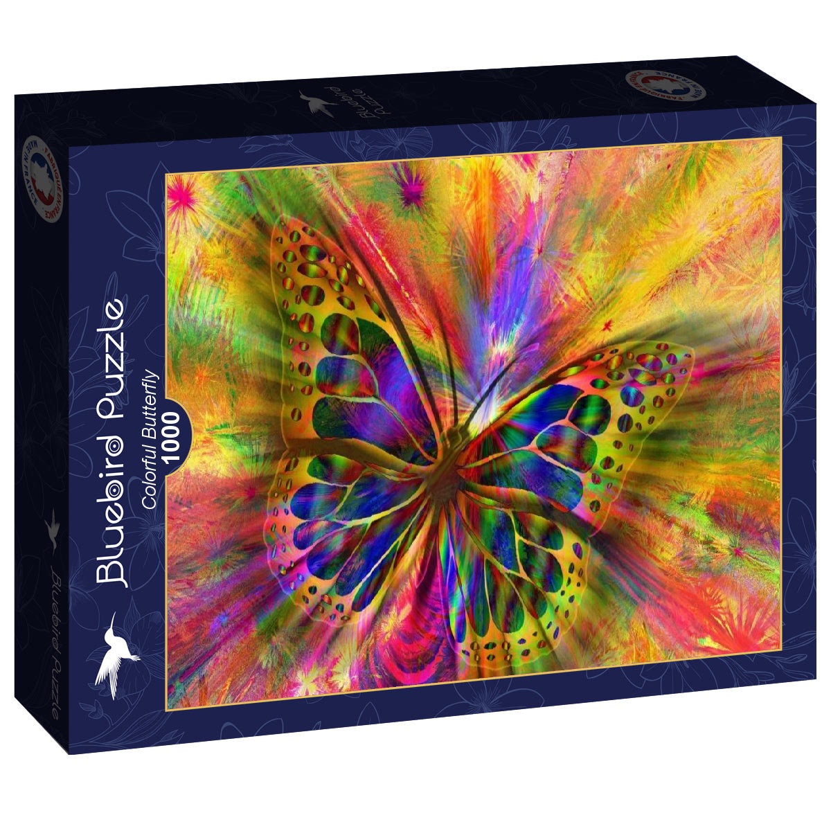 Alternative view of Colorful Butterfly Puslespil 1000 Brikker