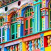 Coloured Facade, Singapore Puslespil 1000 Brikker