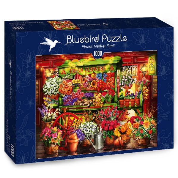Alternative view of Flower Market Stall Puslespil 1000 Brikker