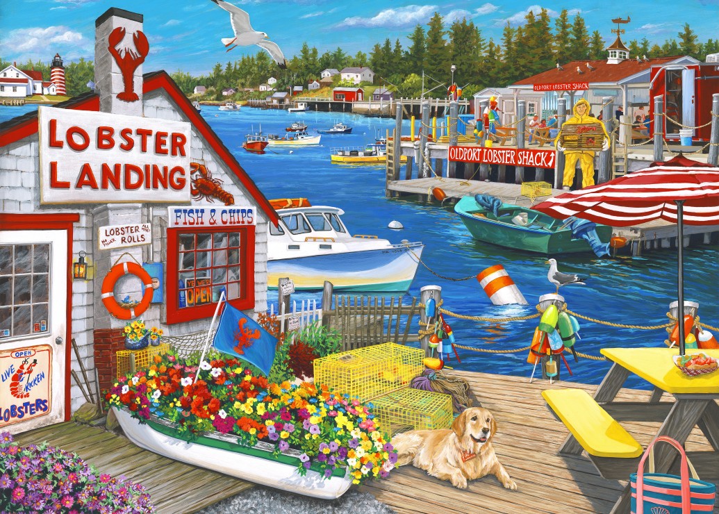 Lobster Landing – Bluebird Puslespil med 500 Brikker