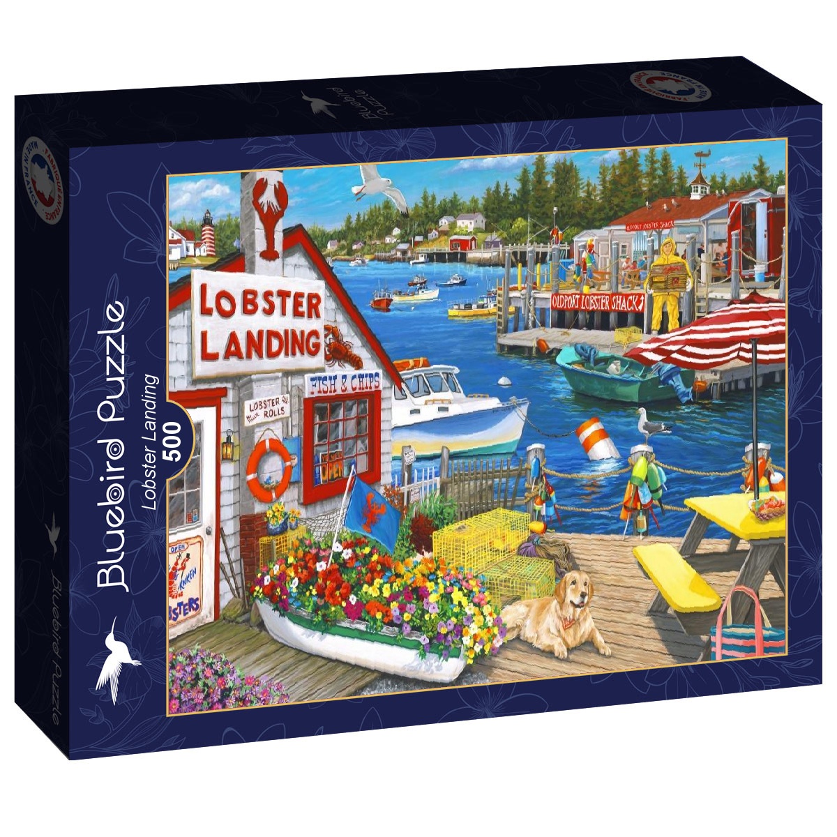 Alternative view of Lobster Landing Puslespil 500 Brikker