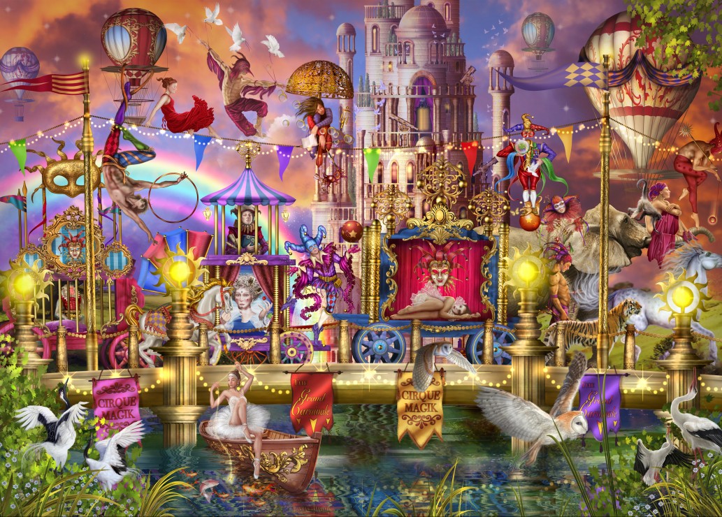 Magic Circus Parade – Bluebird Puslespil med 500 Brikker