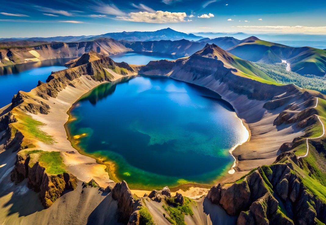 Mountain Lake – Bluebird Puslespil med 1000 Brikker