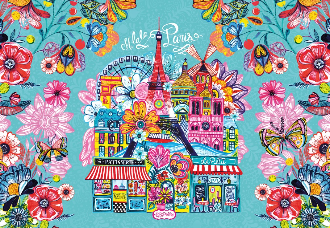 Paris – Bluebird Puslespil med 1000 Brikker