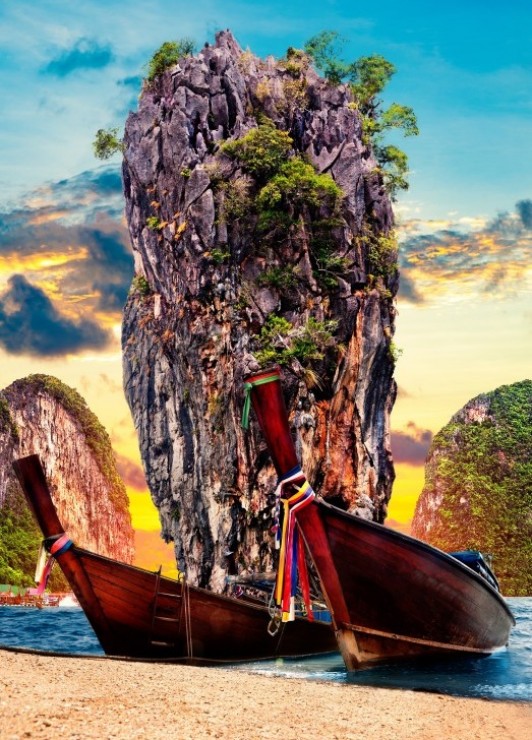 Phuket, Thailand – Bluebird Puslespil med 1500 Brikker