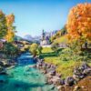 Ramsau in Autumn – Bluebird Puslespil med 500 Brikker