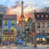 Streets of Paris – Bluebird Puslespil med 1000 Brikker