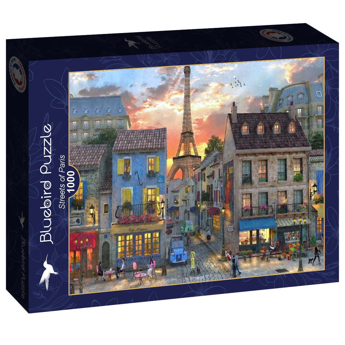 Alternative view of Streets of Paris Puslespil 1000 Brikker
