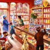 Sweetshop – Bluebird Puslespil med 500 Brikker