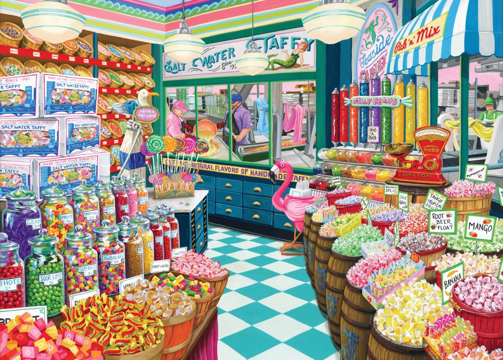 Taffy Shop – Bluebird Puslespil med 500 Brikker