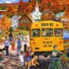 The School Bus – Bluebird Puslespil med 2000 Brikker