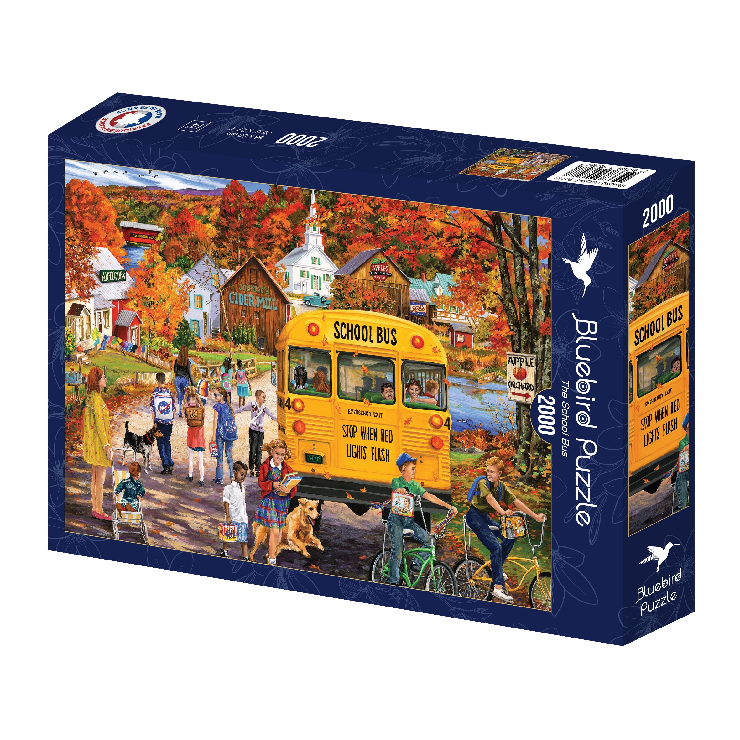 Alternative view of School Bus Puslespil 2000 Brikker