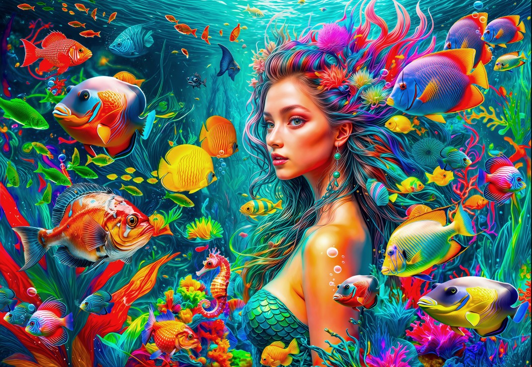Underwater Life – Bluebird Puslespil med 1000 Brikker
