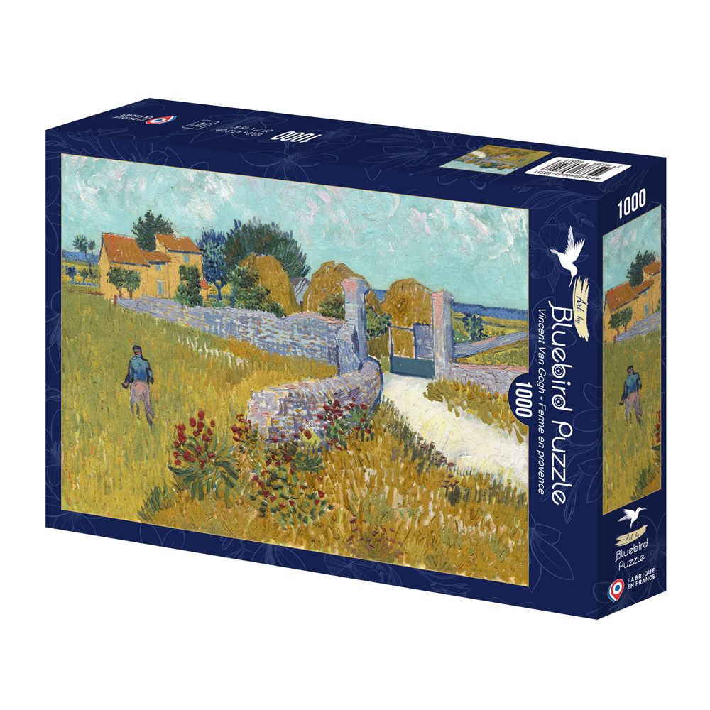 Alternative view of Vincent Van Gogh - Ferme en provence Puslespil 1000 Brikker