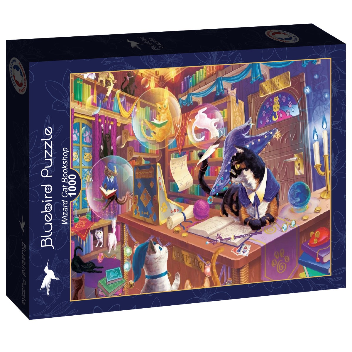 Alternative view of Wizard Cat Bookshop Puslespil 1000 Brikker