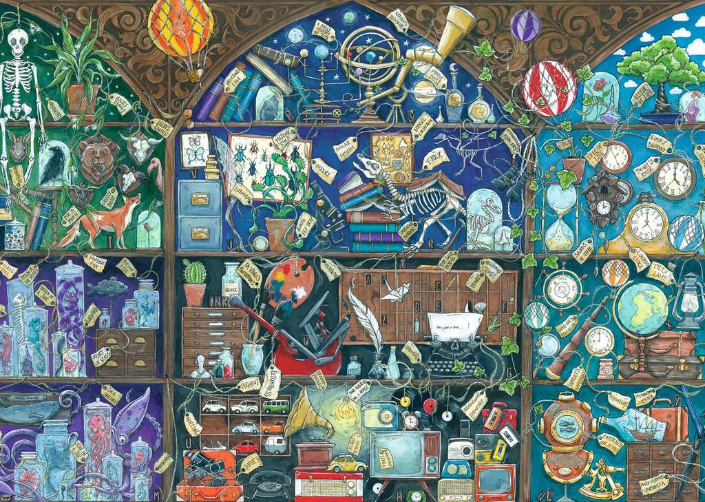 Cabinet of Curiosities – Ravensburger Puslespil med 1000 Brikker