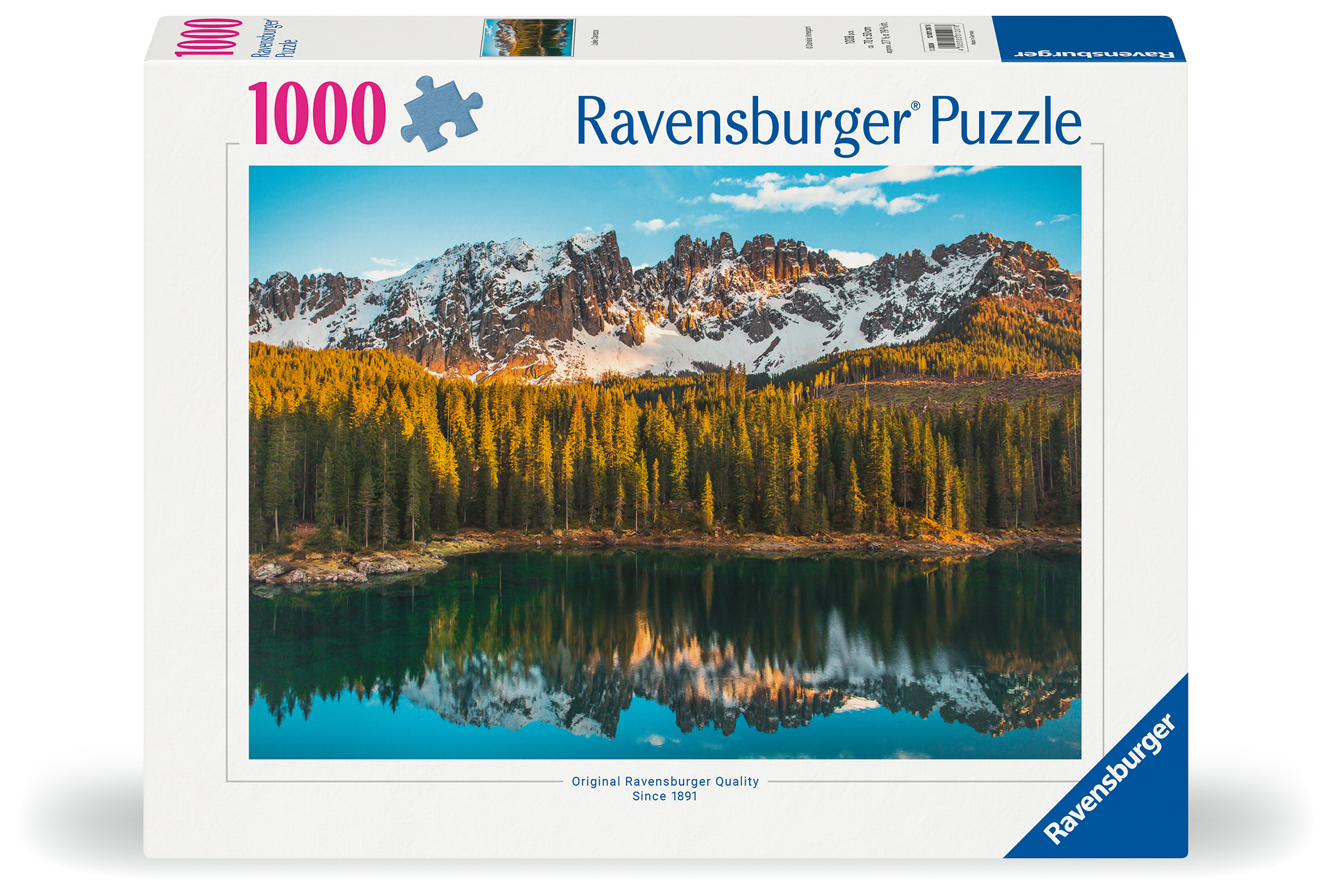 Alternative view of Carezza Lake Puslespil 1000 Brikker