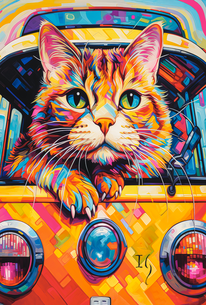 Cat Bus Travel – Castorland Puslespil 1000 Brikker