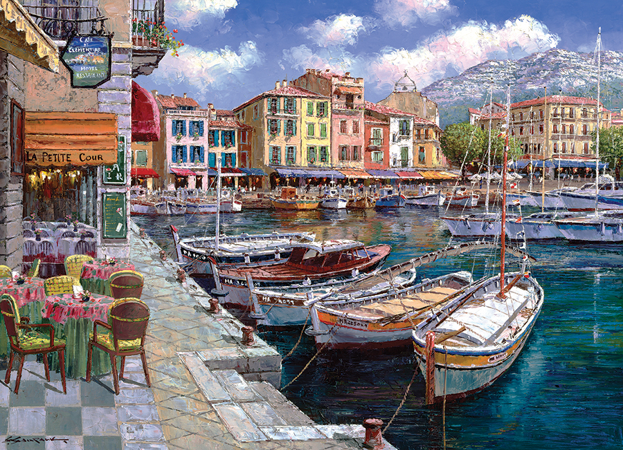Cafe in Cassis – Cobble Hill Puslespil 1000 Brikker