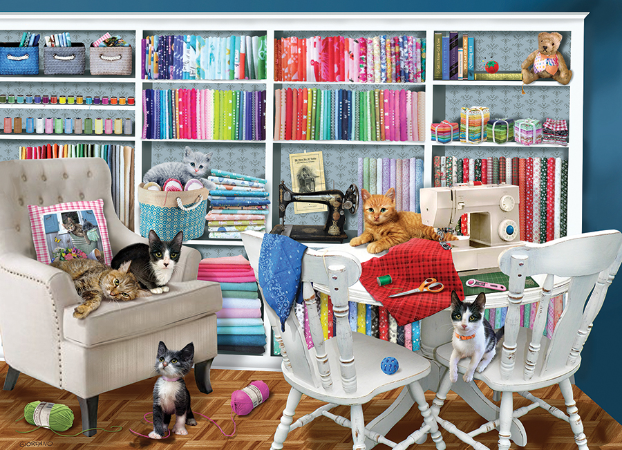 Sewing Room – Cobble Hill Puslespil 1000 Brikker