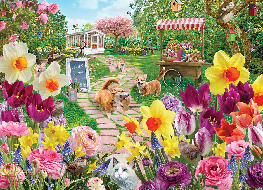 Springtime Frolic – Cobble Hill Puslespil 1000 Brikker