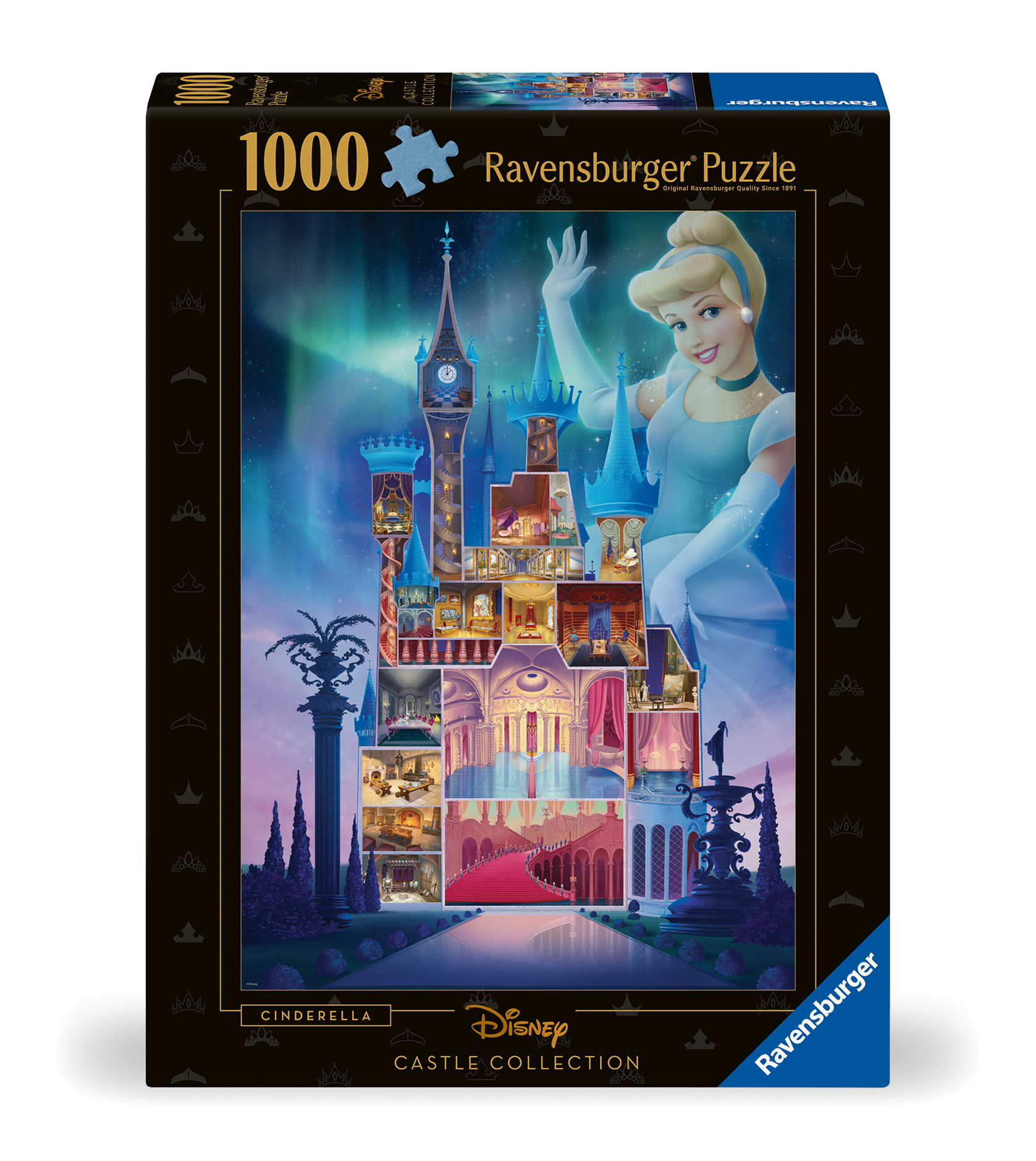 Alternative view of Disney Castles: Cinderella Puslespil 1000 Brikker