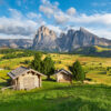 Dolomite Idyll of Siusi – Ravensburger Puslespil med 500 Brikker