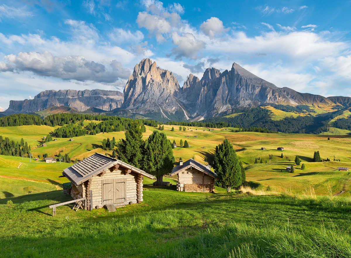 Dolomite Idyll of Siusi – Ravensburger Puslespil med 500 Brikker