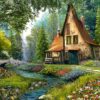 Toadstool Cottage – Castorland Puslespil med 2000 Brikker