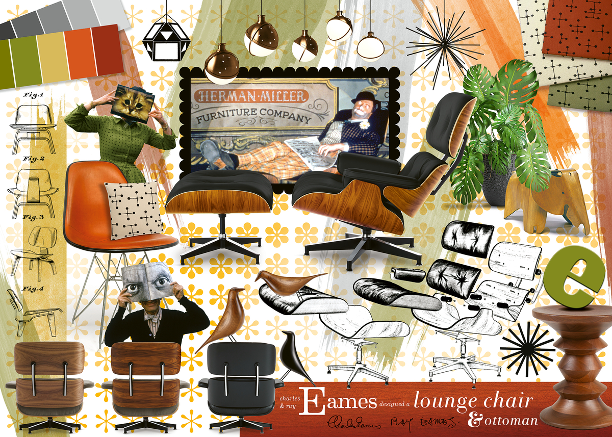 Eames Design Classics – Ravensburger Puslespil med 1000 Brikker
