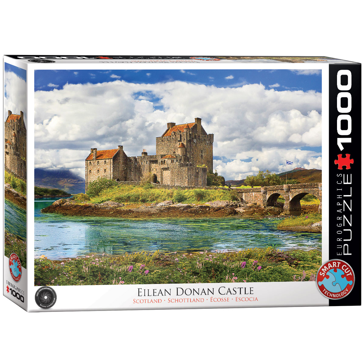 Alternative view of Eilean Donan Castle Scotland Puslespil 1000 Brikker