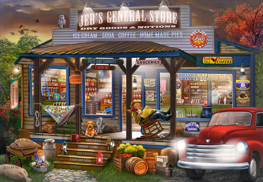 Jeb's General Store – Castorland Puslespil med 1000 Brikker