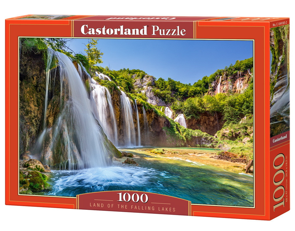 Alternative view of Land of the Falling Lakes Puslespil 1000 Brikker