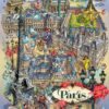 Paris Collage – Grafika Puslespil 1000 Brikker