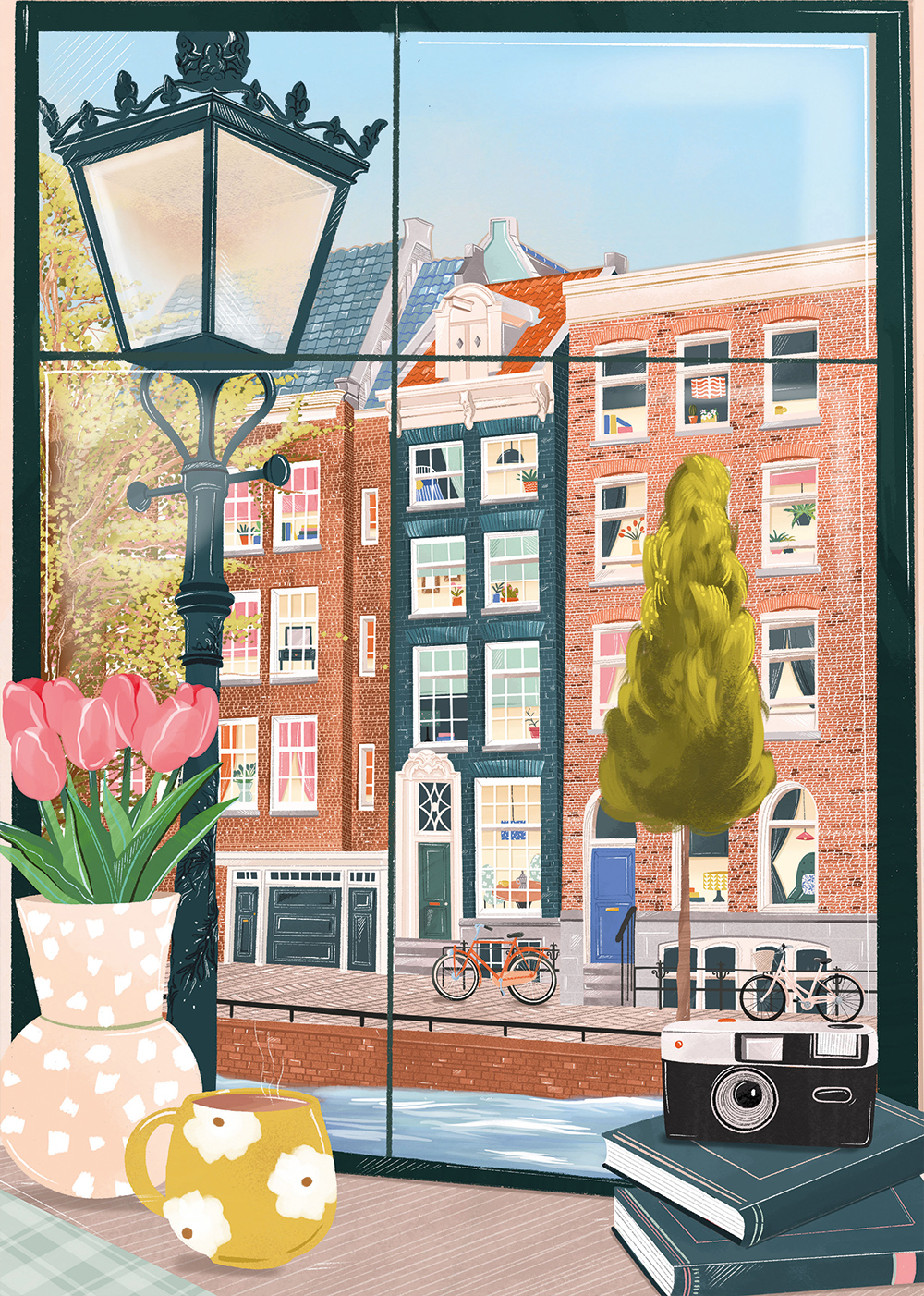 Amsterdam from a Coffee Shop – Pieces & Peace Puslespil 500 Brikker