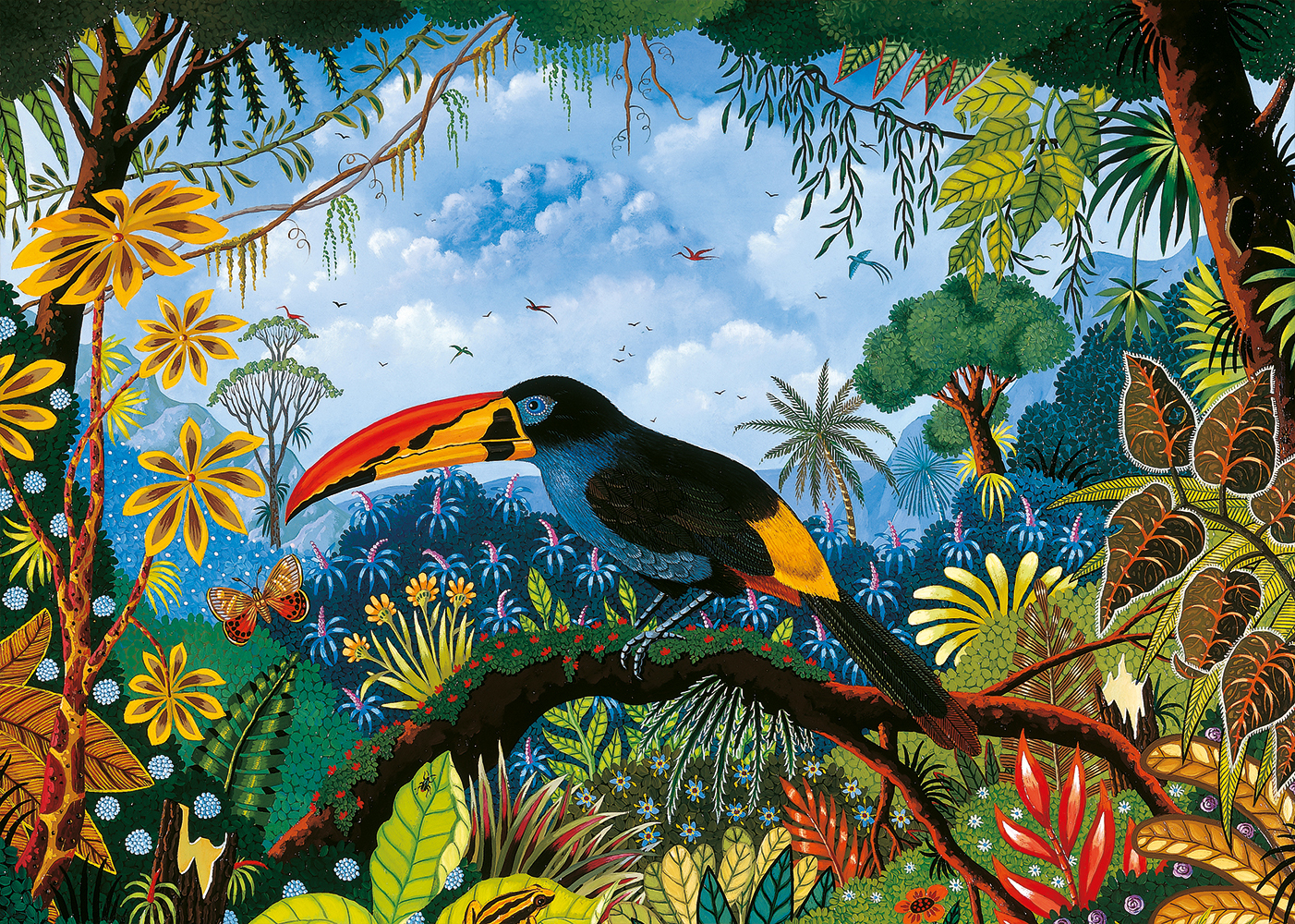 Blue Toucan – Pieces & Peace Puslespil 1000 Brikker