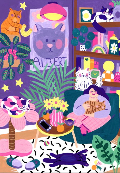 Cat Lover – Pieces & Peace Puslespil 1000 Brikker