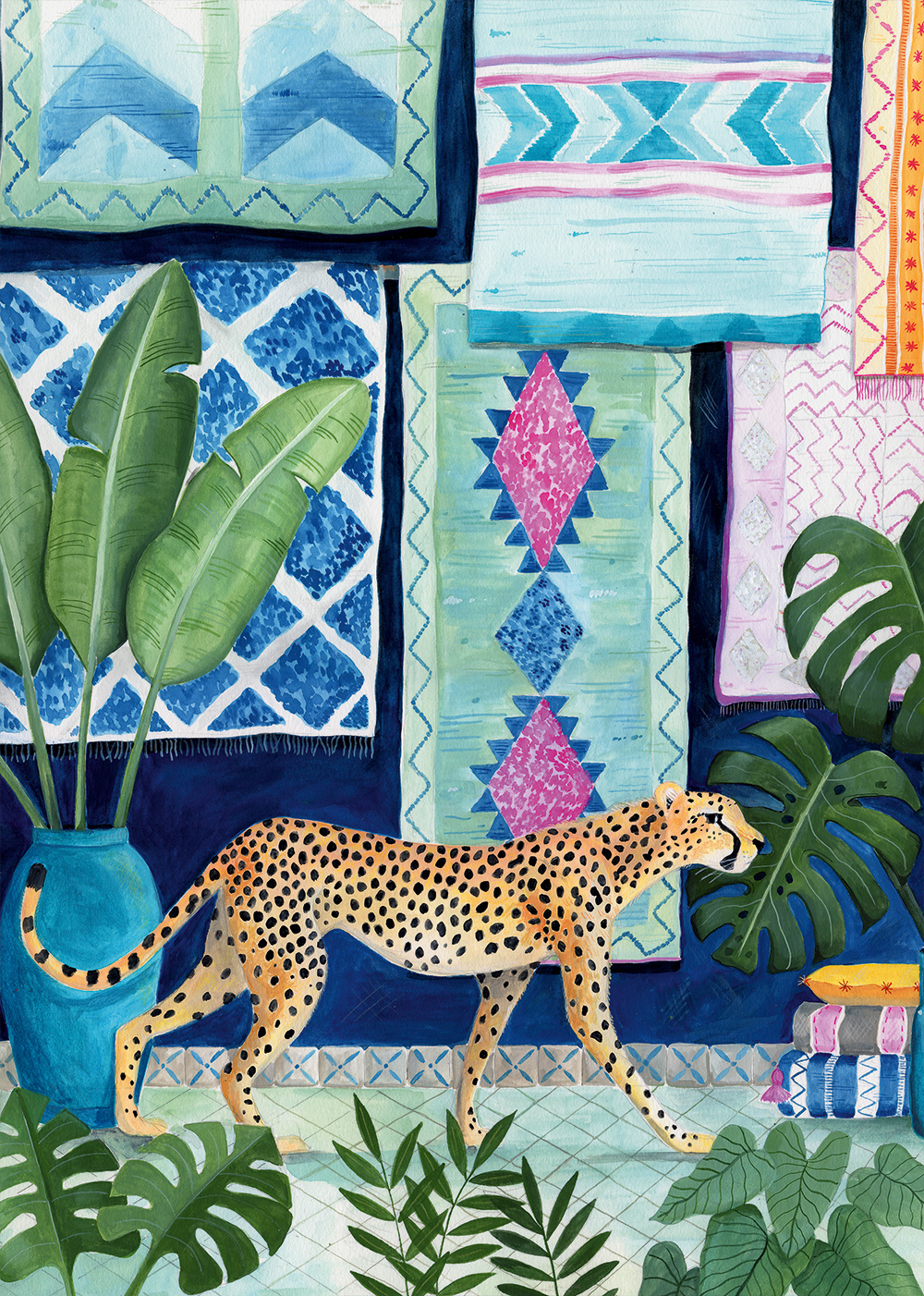 Cheetah in Morocco – Pieces & Peace Puslespil 1000 Brikker