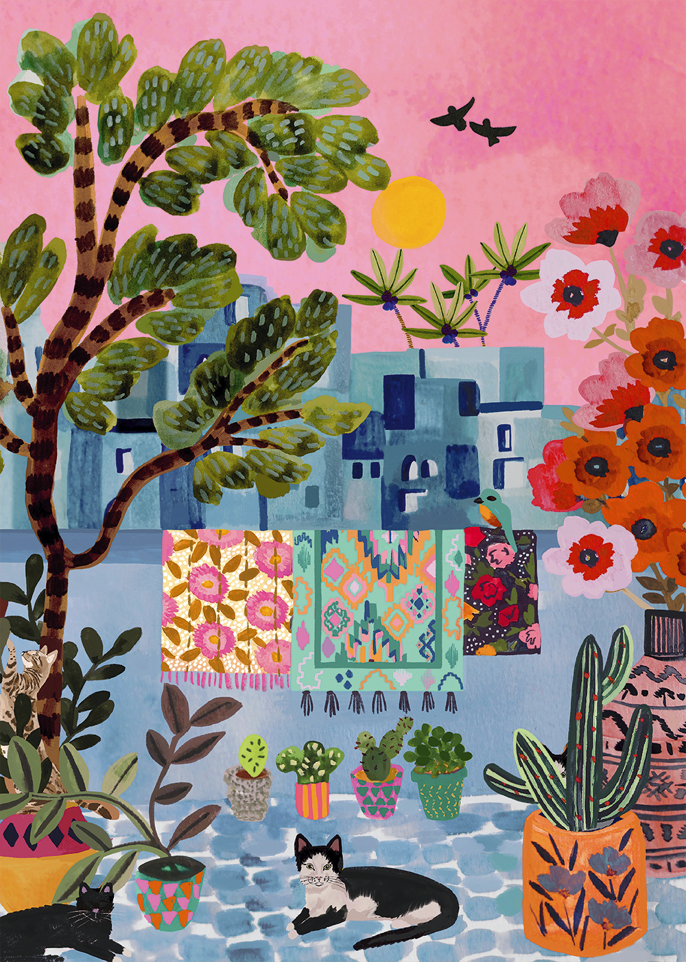 Chefchaouen Cats Morocco – Pieces & Peace Puslespil 1000 Brikker