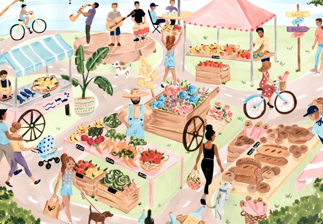 Farmers Market – Pieces & Peace Puslespil 1000 Brikker