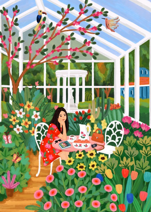 In the Greenhouse – Pieces & Peace Puslespil 500 Brikker