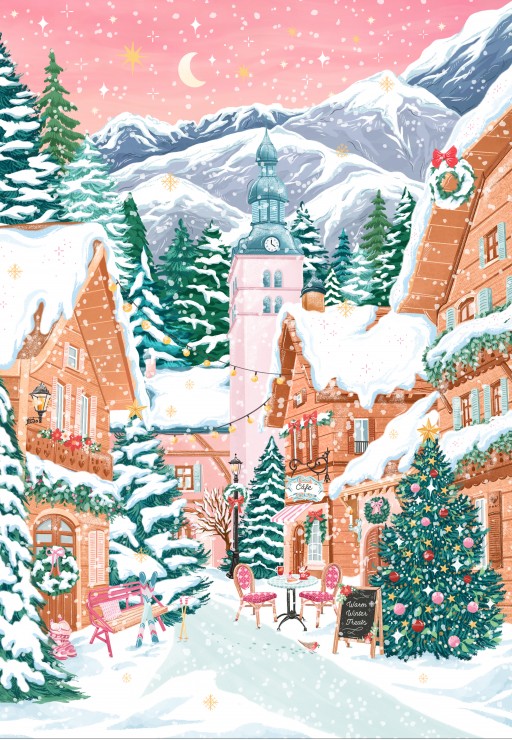 Megève French Alps – Pieces & Peace Puslespil 1000 Brikker