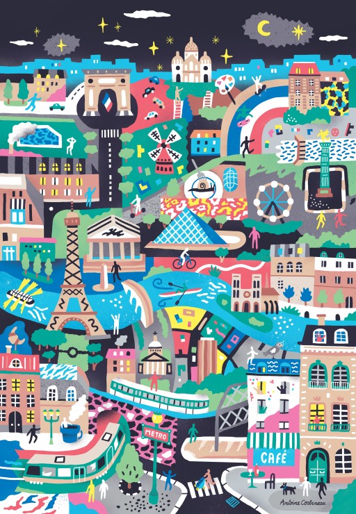 Monuments of Paris – Pieces & Peace Puslespil 1000 Brikker