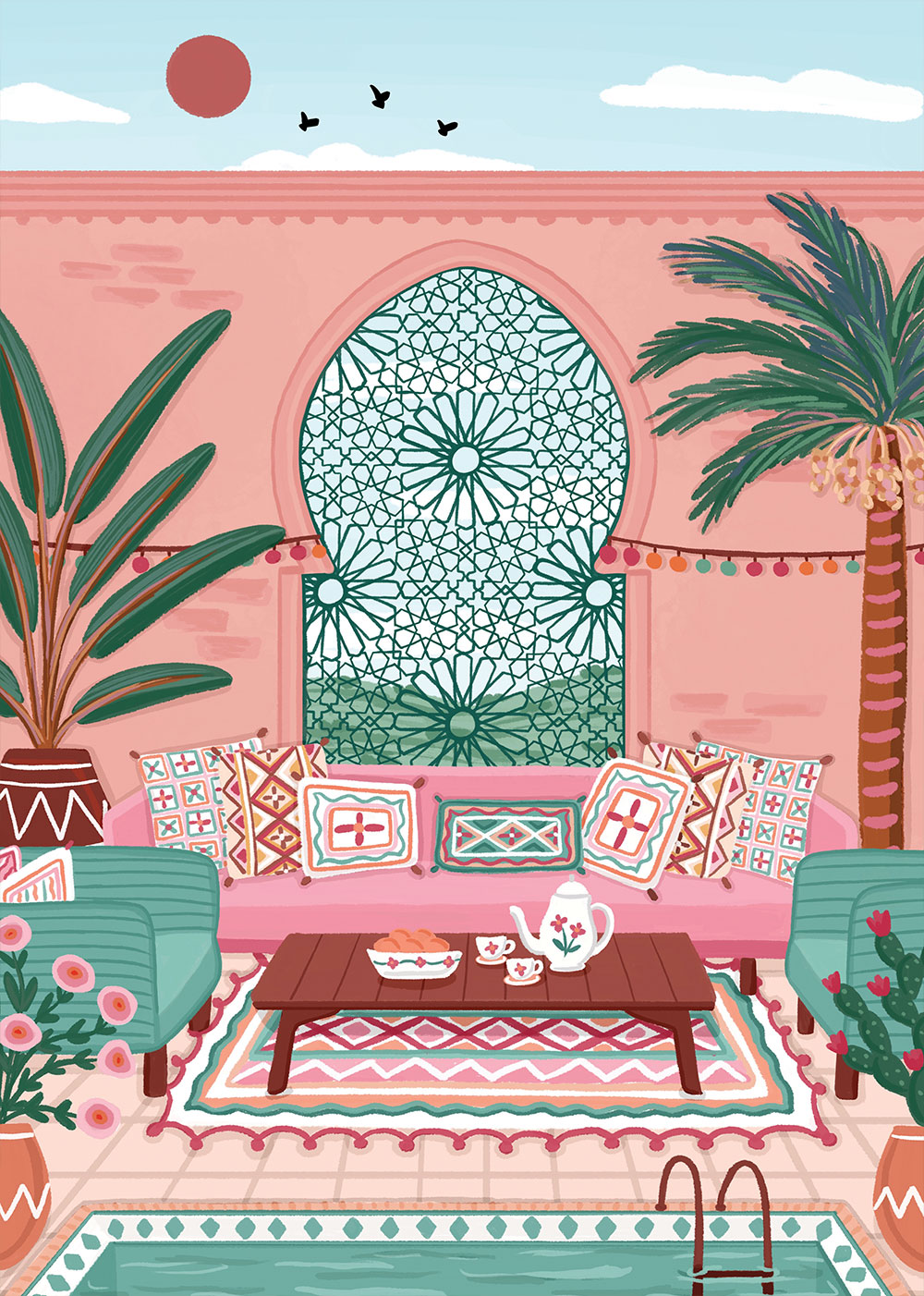 Morocco Hotel – Pieces & Peace Puslespil 500 Brikker