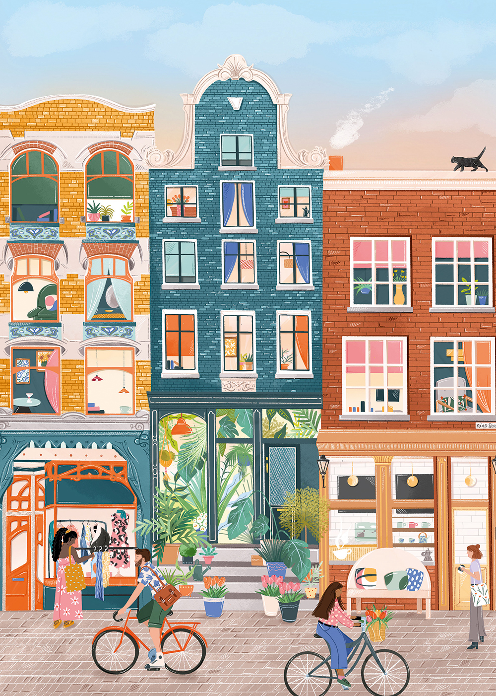 Nine Streets Amsterdam – Pieces & Peace Puslespil 500 Brikker