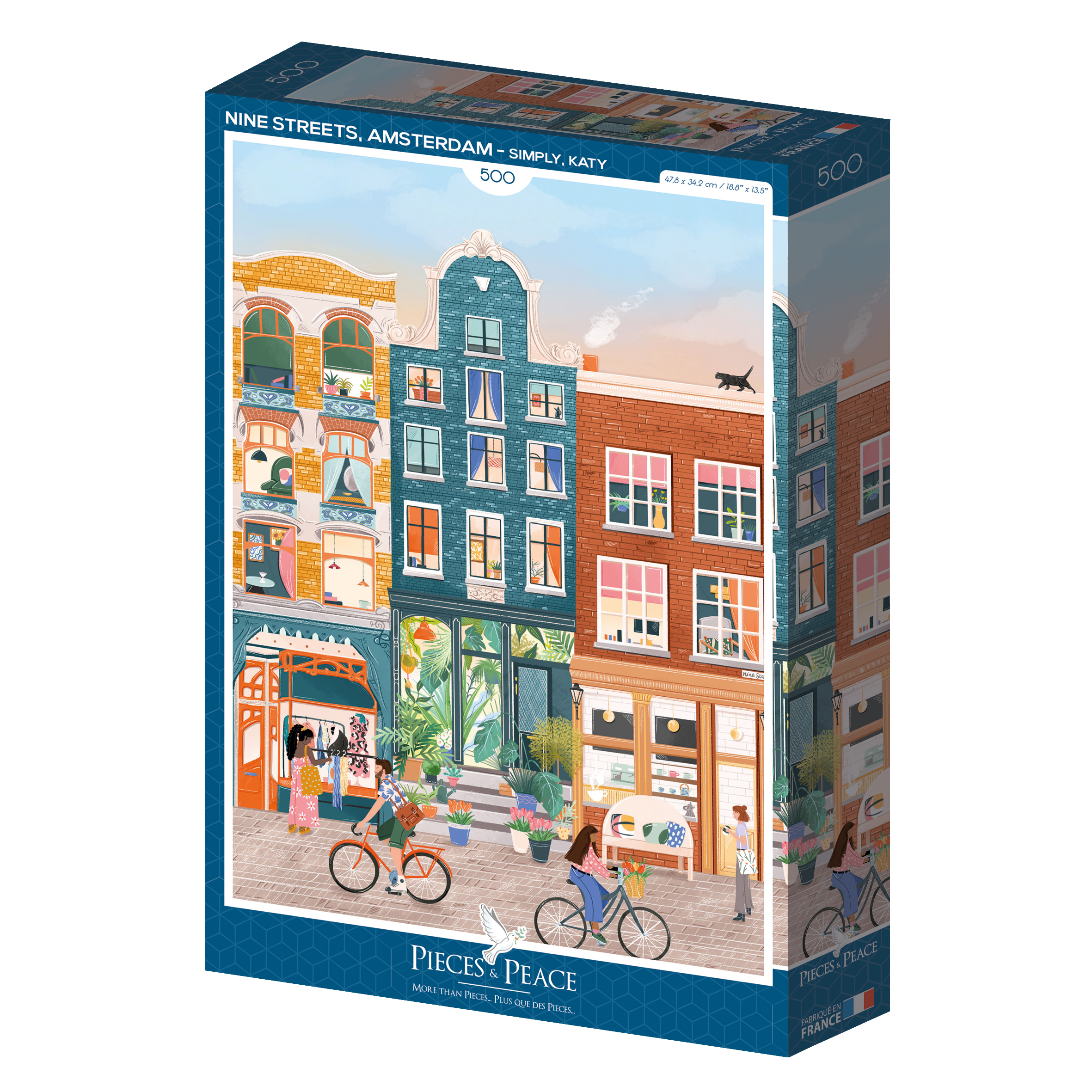 Alternative view of Nine Streets Amsterdam Puslespil 500 Brikker
