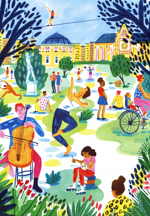Public Garden – Pieces & Peace Puslespil 1000 Brikker