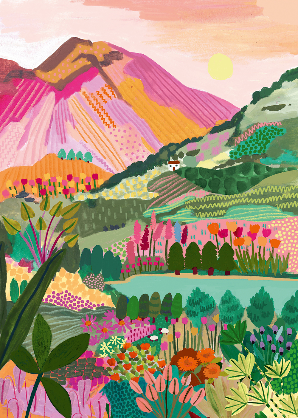 Rainbow Mountain – Pieces & Peace Puslespil 1000 Brikker