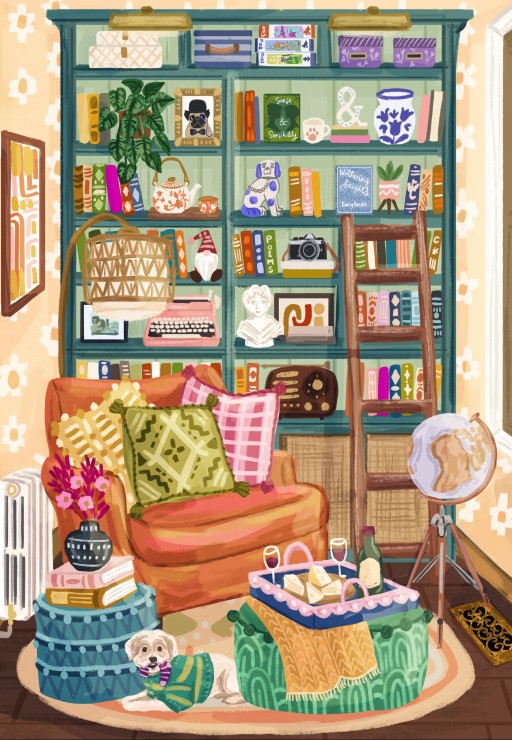 Reading Cozy Spot – Pieces & Peace Puslespil 1000 Brikker
