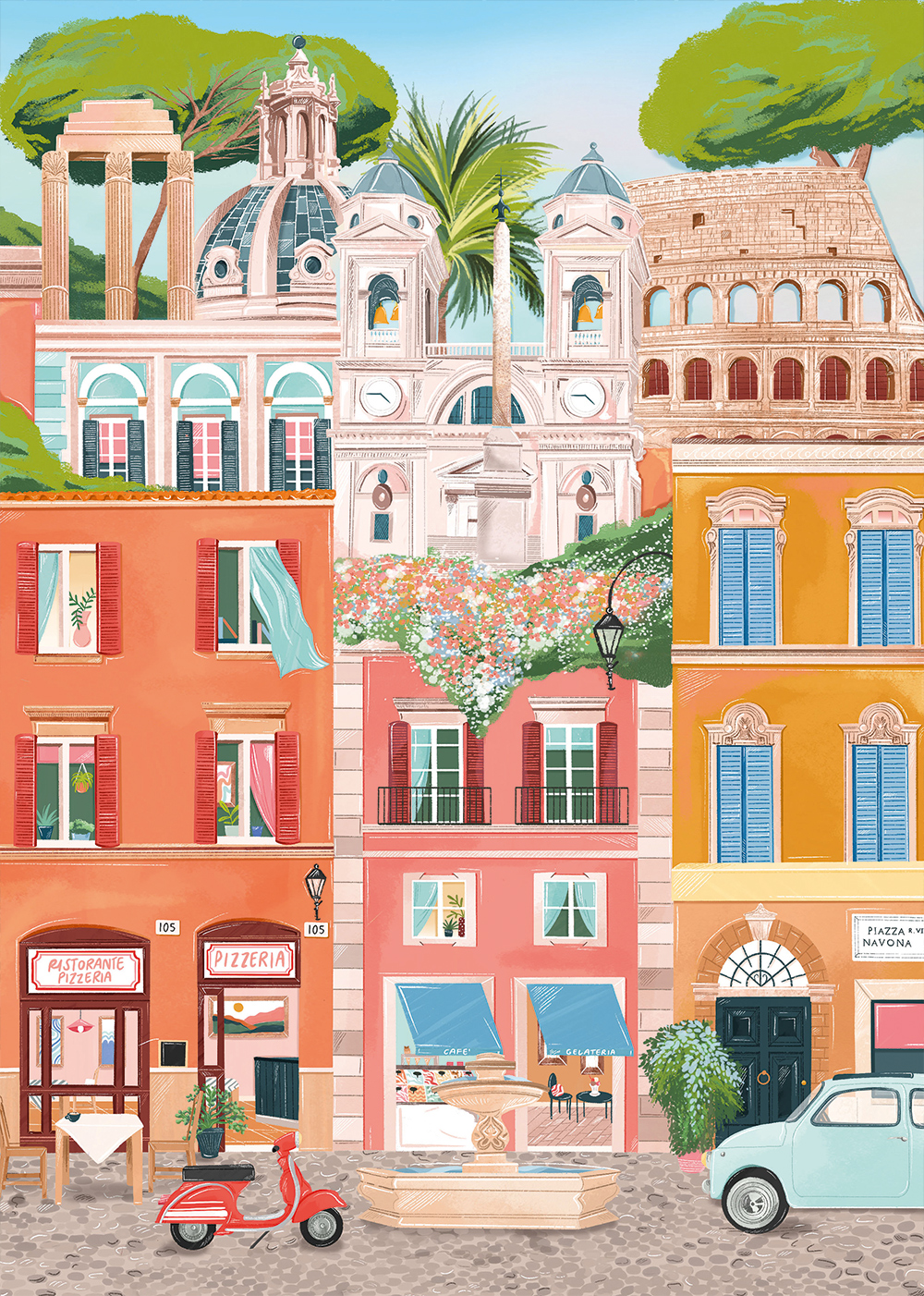 Rome – Pieces & Peace Puslespil 1000 Brikker